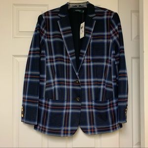 Ralph Lauren women plaid blazer jacket 1X